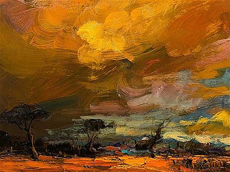 "Sunset in the Field"