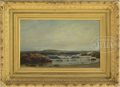 Sample artwork by Henry S Talbot (1836 - 1924), known for coastal view and landscape painting - View similar artists and auction records
