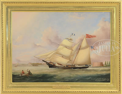 PORTRAIT OF THE BRIG “YOUNG REPUBLIC, T.L. LIBBY COMD. NEW YORK, SEPTEMBER 3, 1859”