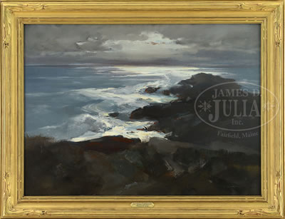 "MOONLIT SEA" by Jay Connaway - Auction record, sale price, and art valuation. Compare with similar artists and explore comparable artworks.