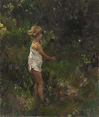 Gisela im Garten. 1927