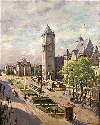 The Royal Palace in Poznan by August Bocher - Auction record, sale price, and art valuation. Compare with similar artists and explore comparable artworks.