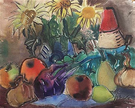 Still Life with Fruit and Flowers