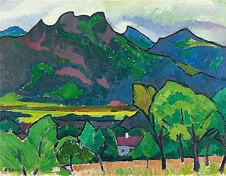 Gebirge by Adolf Erbslöh - Auction record, sale price, and art valuation. Compare with similar artists and explore comparable artworks.