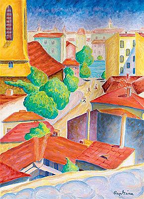 Town with Red Roofs