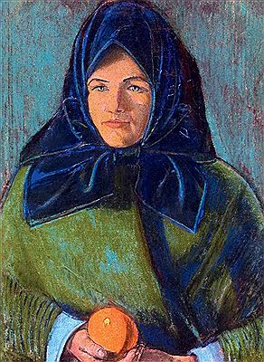 Girl with a Kerchiefand Oranges