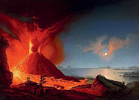 Eruption of Vesuvius by Pál Merse - Auction record, sale price, and art valuation. Compare with similar artists and explore comparable artworks.