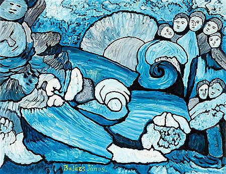 Blue World by Janos Balazs - Auction record, sale price, and art valuation. Compare with similar artists and explore comparable artworks.