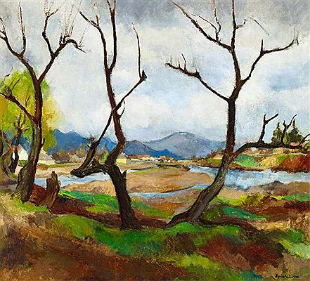 Nagybánya Landscape by Lidia Agricola - Auction record, sale price, and art valuation. Compare with similar artists and explore comparable artworks.