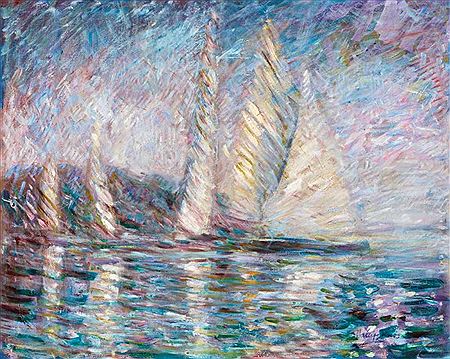 Sailing Boat Race at Lake Balaton