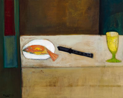 Still-Life with Fish and Black Knife, 1953