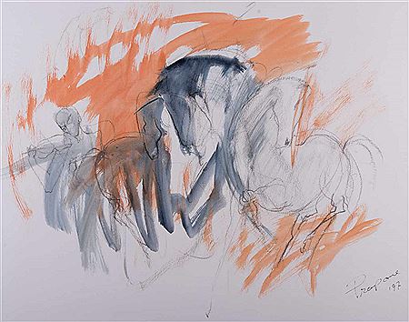 "Pferde" by Daniel Prapone - Auction record, sale price, and art valuation. Compare with similar artists and explore comparable artworks.