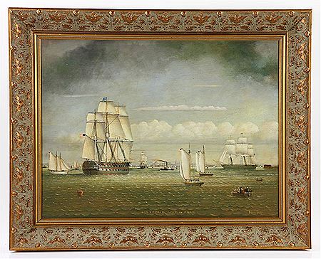 USS Franklin Enters New York Harbor