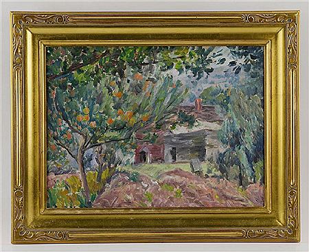 Landscape with Orange Tree