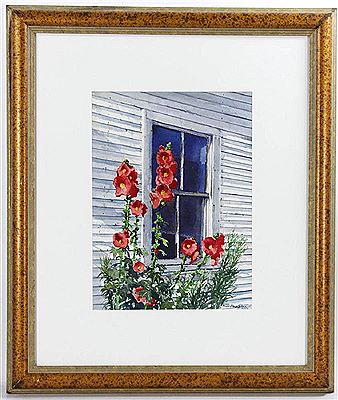 Hollyhocks