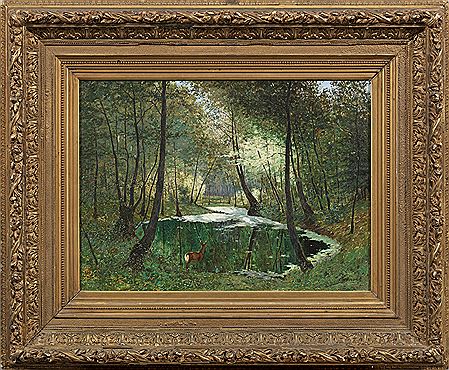 Reh am Waldteich by Max Hoenow - Auction record, sale price, and art valuation. Compare with similar artists and explore comparable artworks.