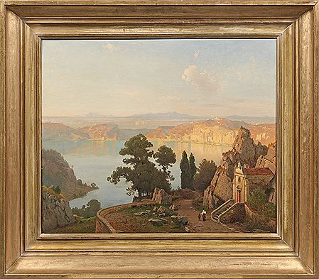 Ansicht des Lago di Nemi bei Rom by Karl Gustav Rodde - Auction record, sale price, and art valuation. Compare with similar artists and explore comparable artworks.