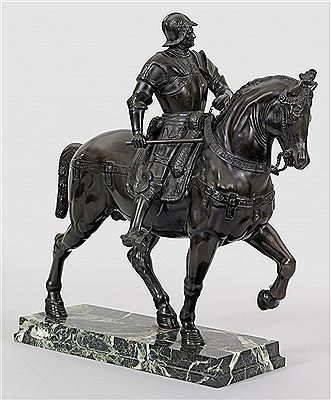 Reiterstatuette des Condottiere Bartolomeo Colleoni