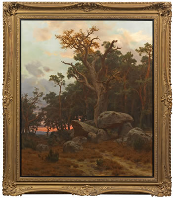 Hünengrab im Abendlicht by Werner Wilhelm Gustav Schuch - Auction record, sale price, and art valuation. Compare with similar artists and explore comparable artworks.
