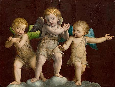 Three putti