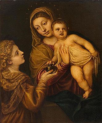 Madonna and Child with the Holy Magdalene.