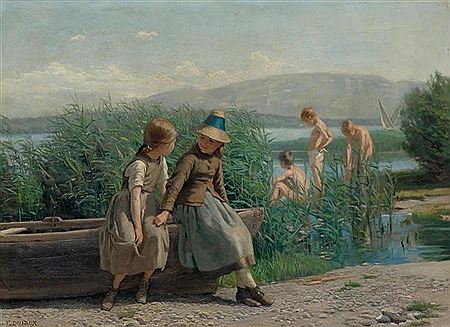 Petits Baigneurs, Lac de Genève