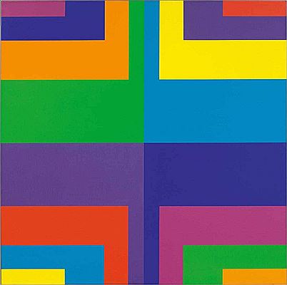 Diagonal zentripetale Gruppen in 8 (extravertiert). 1968/69.
