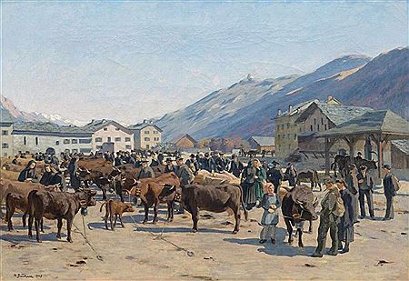 Viehmarkt. 1945.