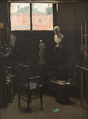 Studio Interior by Alexander Colquhoun - Auction record, sale price, and art valuation. Compare with similar artists and explore comparable artworks.