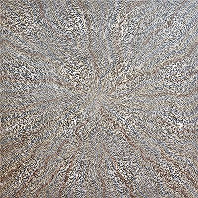 Sample artwork by Abie Loy Kemarre (Born 1972), known for aboriginal geometric design painting - View similar artists and auction records