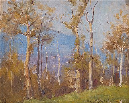View Through The Trees by Louis McCubbin - Auction record, sale price, and art valuation. Compare with similar artists and explore comparable artworks.