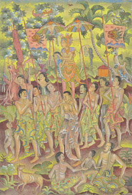 Sang Hyang Jaran by Tjokorda Gambir - Auction record, sale price, and art valuation. Compare with similar artists and explore comparable artworks.