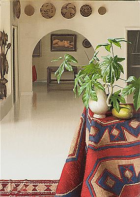Interior with Navajo Blanket