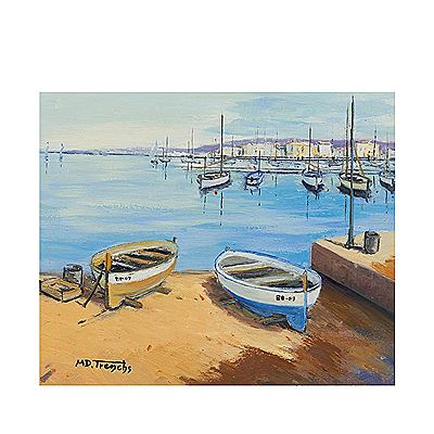 Boats on the sand by Maria Dolors Trenchs - Auction record, sale price, and art valuation. Compare with similar artists and explore comparable artworks.