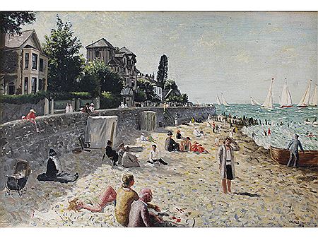 ON THE ISLE OF WIGHT by George J Charlton - Auction record, sale price, and art valuation. Compare with similar artists and explore comparable artworks.
