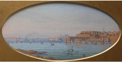 VIEW OF VALLETTA HARBOUR, MALTA