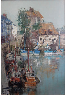 BOATS IN A HARBOUR