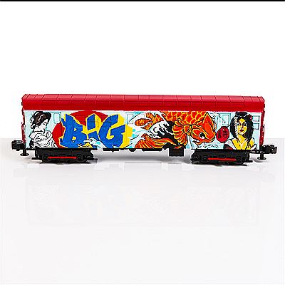 Sample artwork by POEM ONE (Born 1964), known for graffliti at, cartoonish designs - View similar artists and auction records