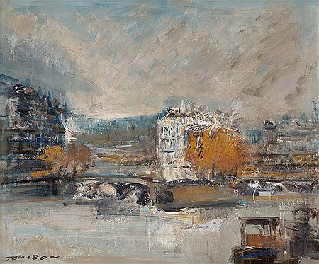 La Seine à Paris. by Guy Toubon - Auction record, sale price, and art valuation. Compare with similar artists and explore comparable artworks.