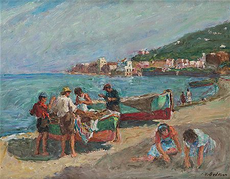 Scène de plage