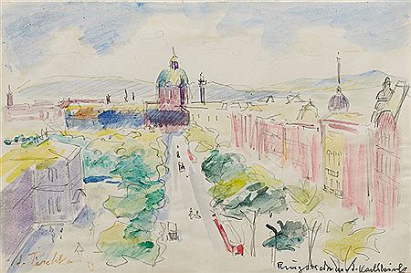 Vienna Ring Road With St. Charles's Church by Anton Emile Peschka - Auction record, sale price, and art valuation. Compare with similar artists and explore comparable artworks.