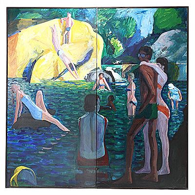 Eno River Rock Quarry--diptych by Vernon Pratt - Auction record, sale price, and art valuation. Compare with similar artists and explore comparable artworks.