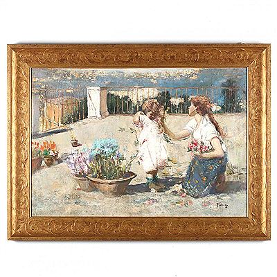 Mother and Child on a Balcony