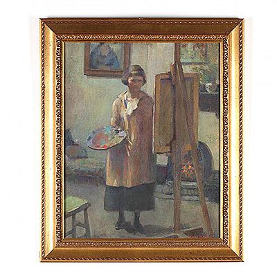 Self Portrait in Studio