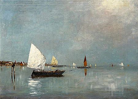 Sailing Ships on the Lagoon