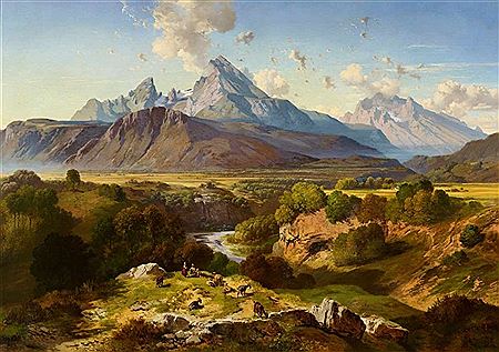View of Watzmann and Hochkalter