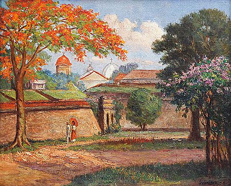 Intramuros by Miguel Galvez - Auction record, sale price, and art valuation. Compare with similar artists and explore comparable artworks.