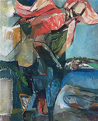 Isaiah and the Angel, 1961 by William Quinn - Auction record, sale price, and art valuation. Compare with similar artists and explore comparable artworks.
