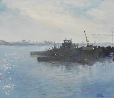 Docked boat