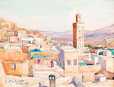 Sample artwork by Elisabeth Dandelot (1898 - 1995), known for painting - View similar artists and auction records